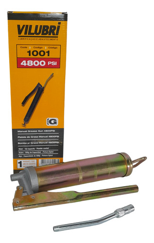 Bomba Manual Para Graxa 500g Com Alavanca Zincada