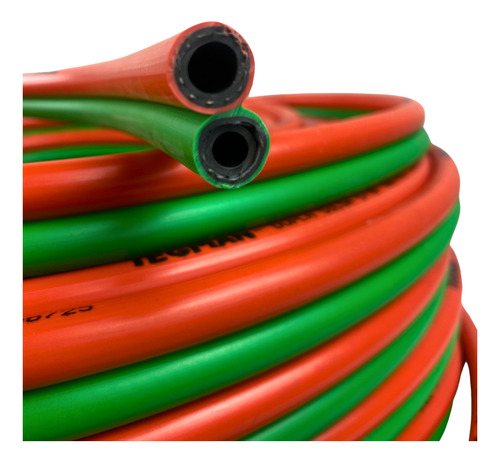 30 Metros Mangueira Solda Dupla 5/16 300psi Para Maçarico