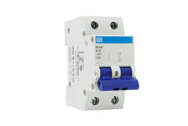 Disjuntor Bipolar Weg MDW-C10a,16a,32a,40a,50a,63a Curva C