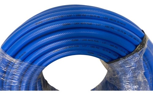 Mangueira Lava Auto Azul 1/2 1000psi C/ 30mts Alta Pressão