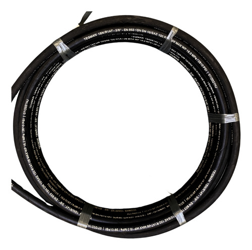 Mangueira Hidráulica 3/8 R1 Alta Pressão Trama De Aço C/ 10m