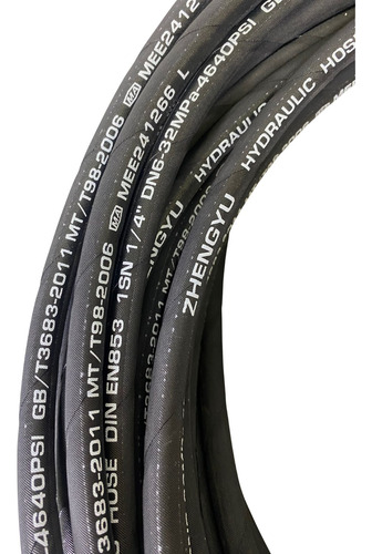 Mangueira 1/4 Para Lavadora Alta Pressão Karcher Hd585 10mts Preto