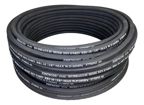 Mangueira 3/8 Em Aço Para Lavadora Hidromar Bh6750 10 Metros Preto