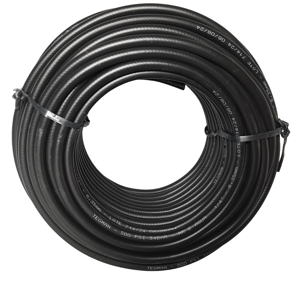 Mangueira Pneumática 1/4” para Ar Comprimido – 500 PSI